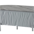 ACME Yukino Contemporary Wood/Metal Coffee Table in Gray High Gloss and Chrome