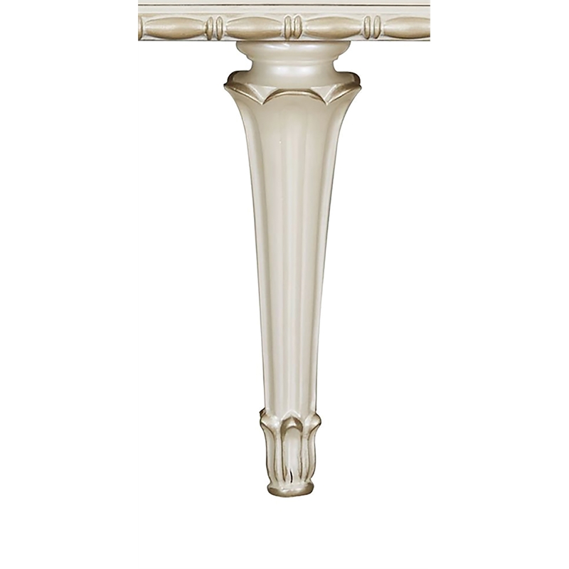 ACME Ansaldo Contemporary Wood Console Cabinet in Pearl White/Blue