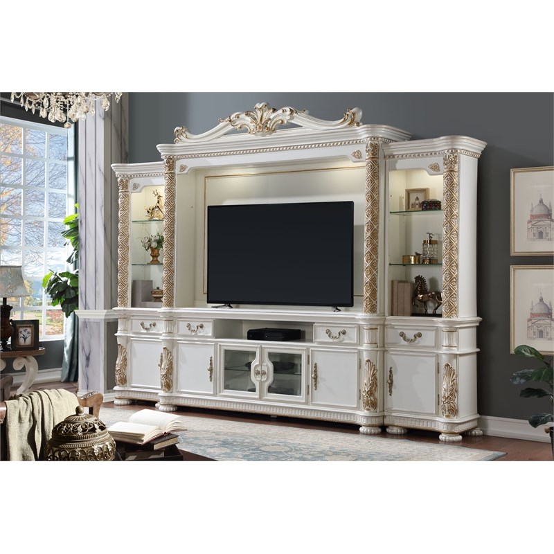 ACME Vendome Transitional Wood TV Stand for TVs up to 83