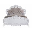 ACME Latisha Wood and Fabric Rectangular Queen Bed in Pure White