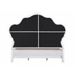 ACME Latisha Wood and Fabric Rectangular Queen Bed in Pure White