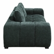 ACME Ferrand Contemporary Linen Fabric Upholstered Sofa in Green