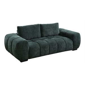 ACME Ferrand Contemporary Linen Fabric Upholstered Sofa in Green