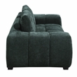 ACME Ferrand Contemporary Linen Fabric Upholstered Loveseat in Green