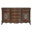 ACME Devany Wood & Resin 6-Drawer Transitional Dresser in Rich Cherry