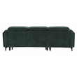 ACME Zadok Chenille Adjustable Headrest Sectional Sofa in Green