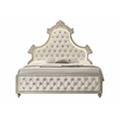 ACME Lucienne Velvet Upholstered Eastern King Bed with LED in Beige