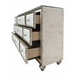ACME Lucienne 9-Drawer Velvet Upholstered and Wood Dresser in Beige