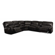 ACME Saul Leather Aire Power Motion Sectional Sofa w/ USB Port in Black