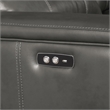 ACME Saul Leather Aire Power Motion Sectional Sofa w/ USB Charging Docks in Gray