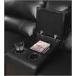 ACME Saul Leather Aire Power Motion Sectional Sofa w/ USB Charging Docks in Gray