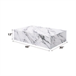 ACME Fritzy Wood/ECC Rectangular Coffee Table in White Engineered Stone