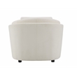 ACME Mariko Wood & Linen Fabric Upholstered Chair with Pillow in Beige