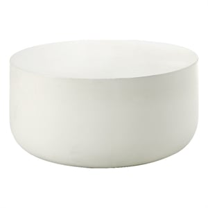 ACME Dustan Environmental Friendly Cement Concrete Coffee Table in Natural White