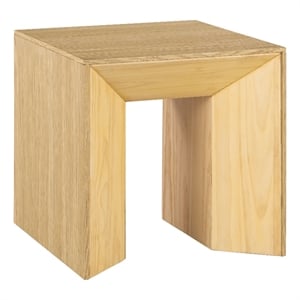 ACME Harold Contemporary Wood Square End Table in Natural Oak