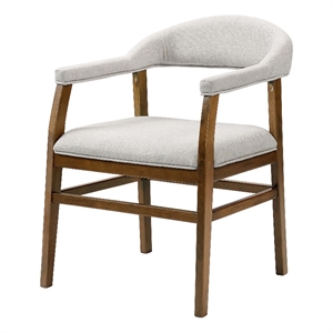 ACME Darcy Wood and Fabric Upholstered Side Chair in Dark Walnut (Set of 2)