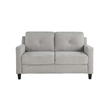 ACME Horatio Transitional Wood and Chenille Fabric Upholstered Loveseat in Taupe