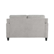 ACME Horatio Transitional Wood and Chenille Fabric Upholstered Loveseat in Taupe