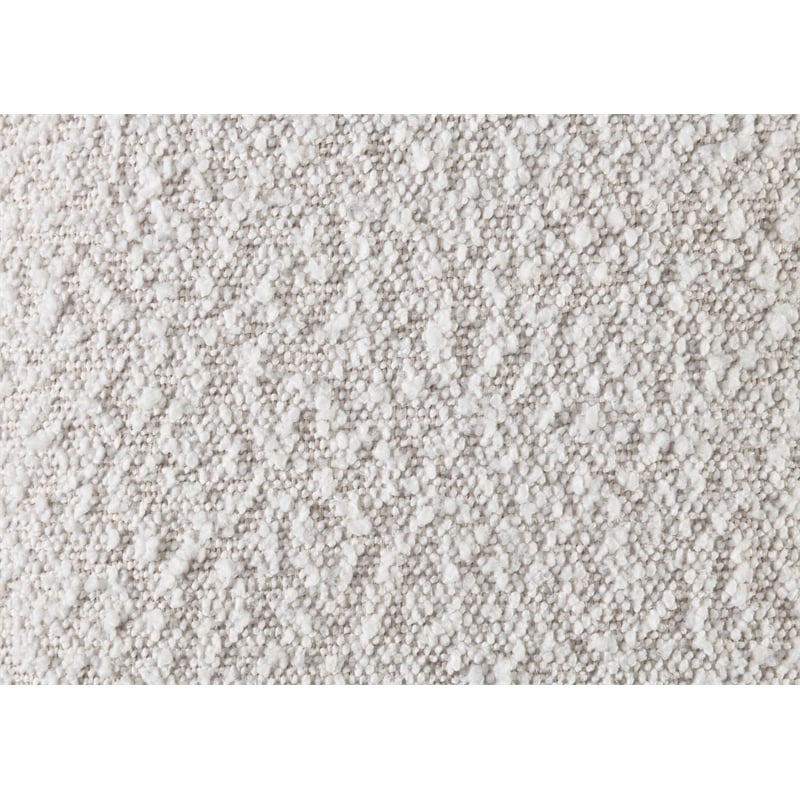 ACME Sandro Fabric Upholstered Eastern King Bed in White & Walnut