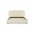 ACME Arden Contemporary Fabric Upholstered Eastern King Bed in Beige