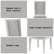 ACME Katia Wood Side Chair in Light Gray & Weathered White (Set of 2)