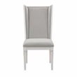 ACME Katia Wood Side Chair in Light Gray & Weathered White (Set of 2)
