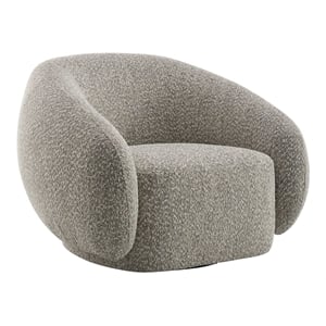ACME Isabel Fabric Upholstered Chair with Swivel in 2-Tone Brown