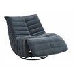 ACME Talmon Chenille Upholstered Glider Recliner with Swivel in Shadow Dark Gray