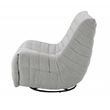 ACME Talmon Chenille Upholstered Glider Recliner with Swivel in Light Gray