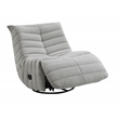 ACME Talmon Chenille Upholstered Glider Recliner with Swivel in Light Gray