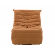 ACME Talmon Faux Leather Upholstered Glider Recliner with Swivel in Orange