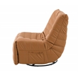 ACME Talmon Faux Leather Upholstered Glider Recliner with Swivel in Orange