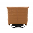 ACME Talmon Faux Leather Upholstered Glider Recliner with Swivel in Orange