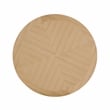 ACME Kasem Transitional Wood X-Shaped Base Round Dining Table in Oak