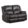ACME Zuriel Motion Loveseat in Black Synthetic Leather