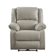 ACME Zuriel Power Motion Recliner w/USB in Beige Synthetic Leather