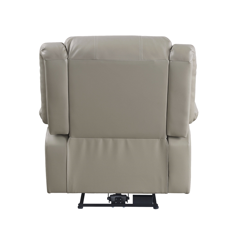 ACME Zuriel Power Motion Recliner w/USB in Beige Synthetic Leather