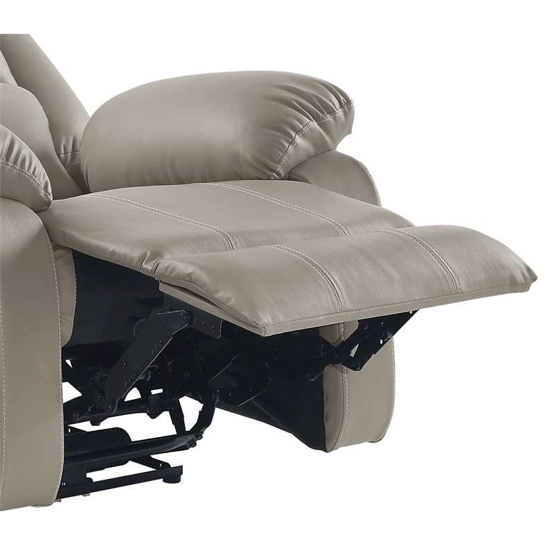 ACME Zuriel Power Motion Recliner w/USB in Beige Synthetic Leather