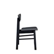ACME Briar Rubber Wood Armless Side Chair in Black (Set of 4)
