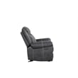 ACME Zubaida Microfiber Upholstered Power Motion Glider Recliner in Dark Gray