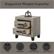 ACME Mari Nightstand in Light Gray