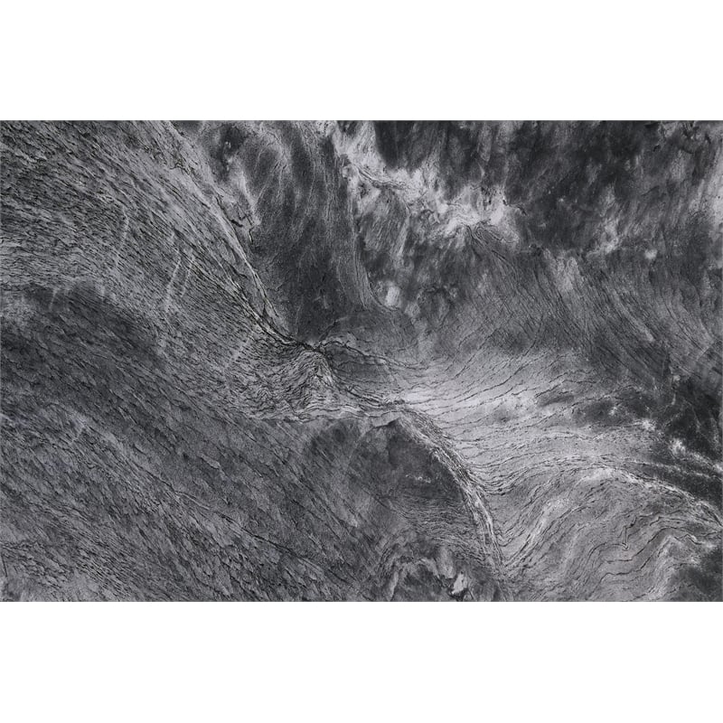 ACME Klaus Dining Table in Crystal Tempered Glass Top & Black