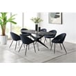ACME Klaus Dining Table in Crystal Tempered Glass Top & Black