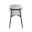 ACME Klaus Side Chair (Set-2) in White Boucle & Black
