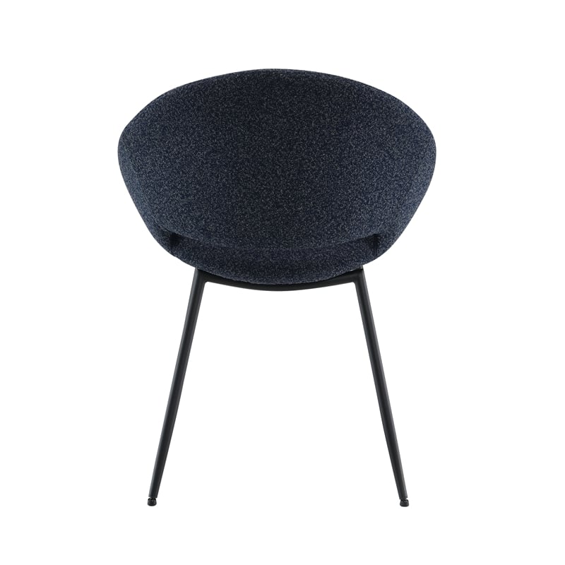 ACME Klaus Side Chair (Set-2) in Black Boucle & Black