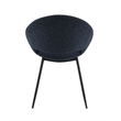ACME Klaus Side Chair (Set-2) in Black Boucle & Black