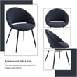 ACME Klaus Side Chair (Set-2) in Black Boucle & Black