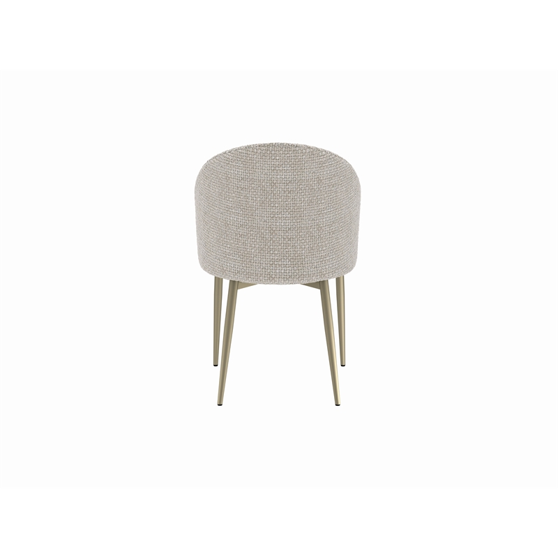 ACME Cora Side Chair (Set-2) in Champange Fabric