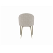 ACME Cora Side Chair (Set-2) in Champange Fabric