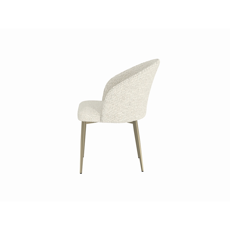 ACME Cora Side Chair (Set-2) in White Fabric